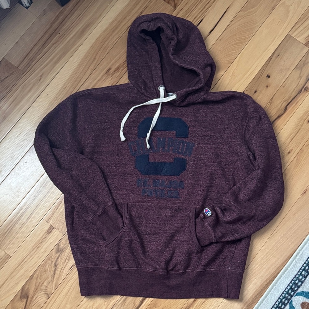 Champion Men's Burgundy Hoodie